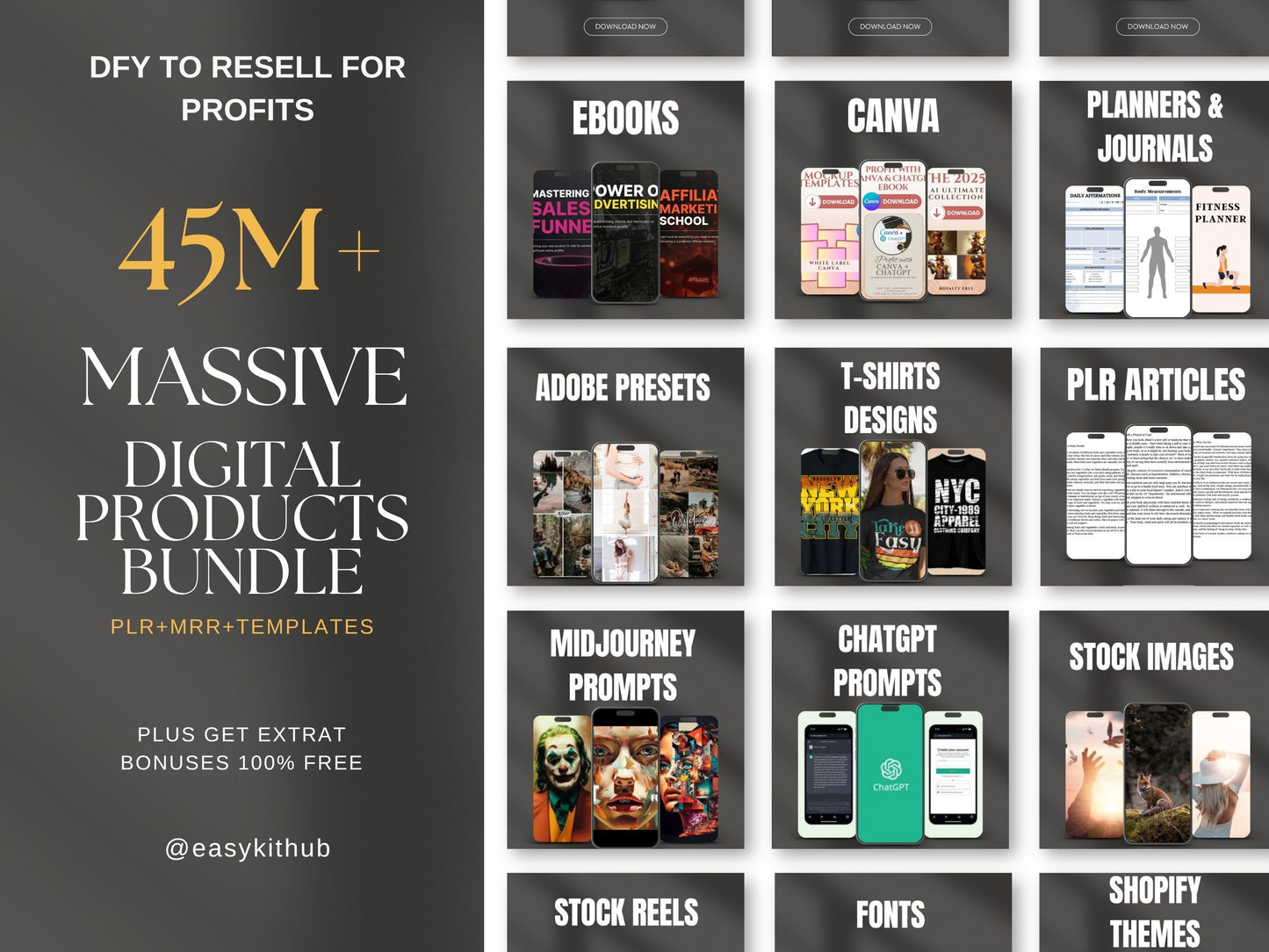 45M+ Massive Digital Products | Ready to use