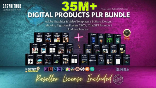 35M+ Mega Digital Products PLR Bundle -Done For You-